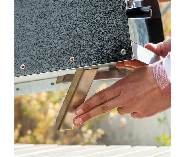 Horno para Pizza de Pellets con Accesorios Negro