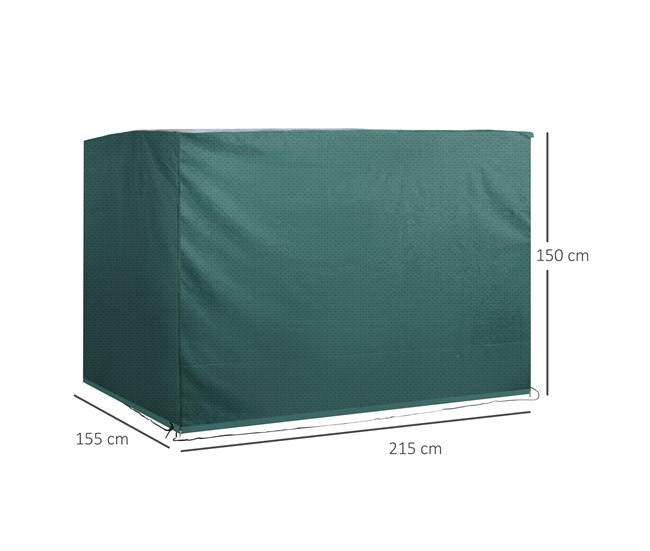 Funda Protectora para Columpio PE Outsunny Verde