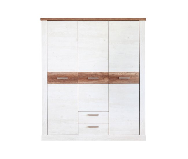Armario VERONA puertas batientes y 2 cajones 170x199cm roble Roble