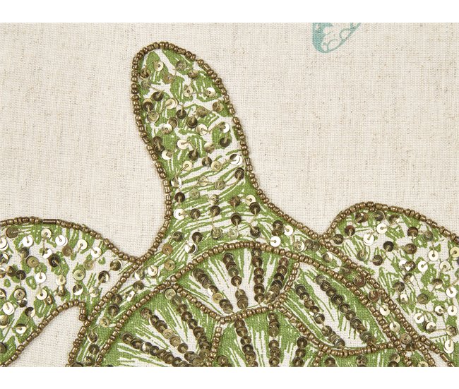 Beliani Cojín decorativo ALGAE Beige
