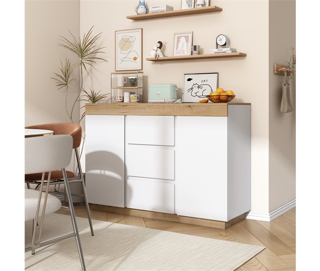 Cómodas Natural/ Blanco