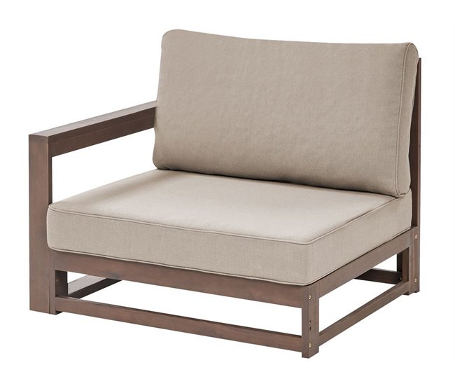 Beliani Conjunto de jardín Madera de acacia con certificado FSC® TIMOR Madera