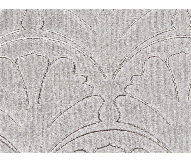 Beliani Cojín decorativo GLORIOSA Gris Claro