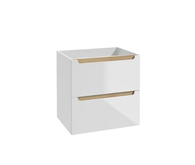 Mueble bajo lavabo 2 cajones Livia Blanco