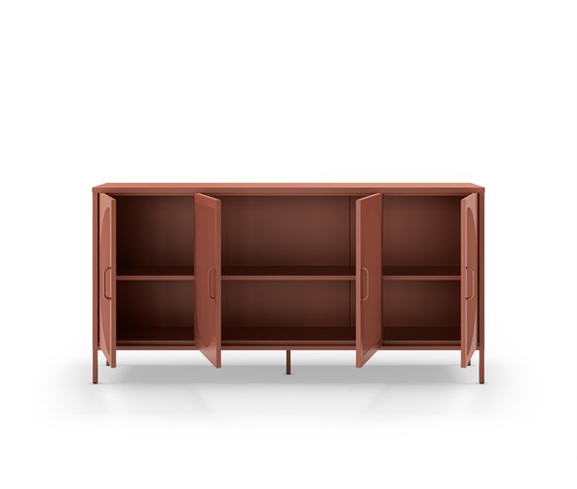 Aparador TAYRA con 4 puertas Terracota