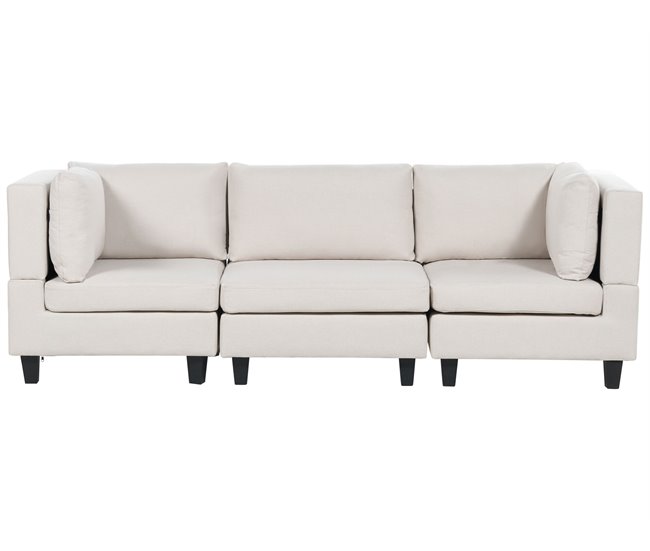 Beliani Sofá modular Poliéster UNSTAD Beige