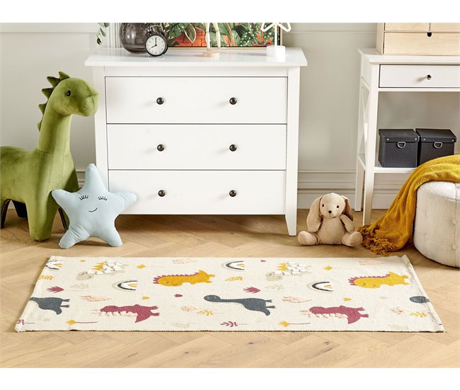 Beliani Alfombra para niños TIOP Multicolor