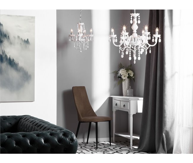 Beliani Lámpara colgante KALANG Blanco