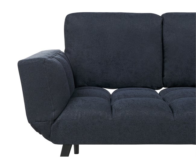 Beliani Sofá de 2 plazas Poliéster BREKKE Azul