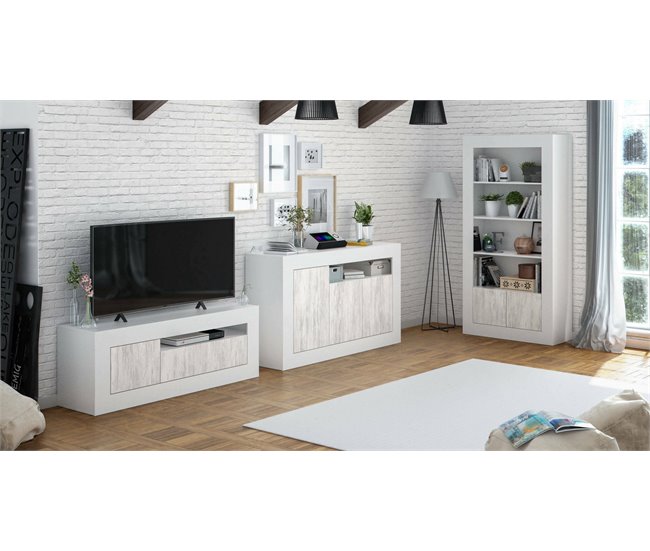 Aparador efecto madera 144 Blanco