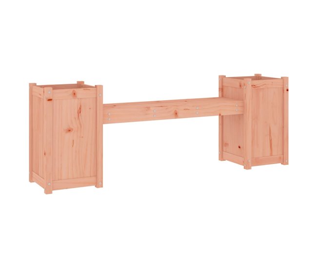 Banco de madera con Jardineras 180x36 Marron