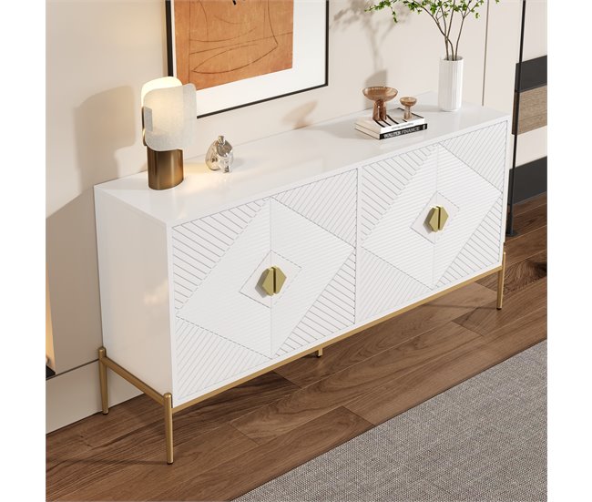 Aparador con 4 puertas 162 Blanco