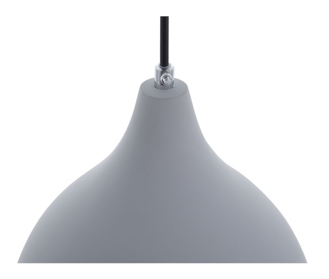 Lámpara de techo LAMBRO Beliani Gris Claro