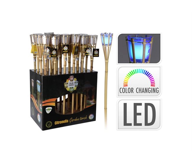 Antorcha de JARDIN Led 78cm surtida Multicolor