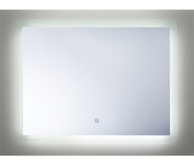 Beliani Espejo de baño CORROY Gris
