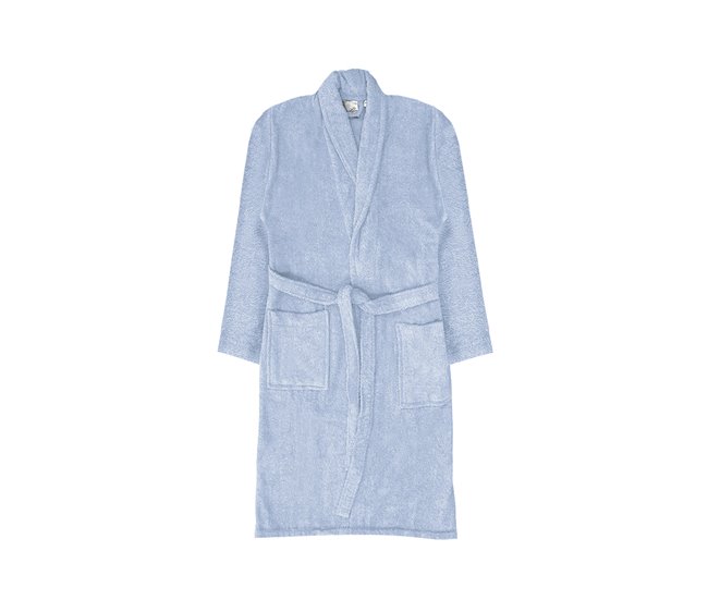 Acomoda Textil – Albornoz Unisex de Rizo Azul Claro