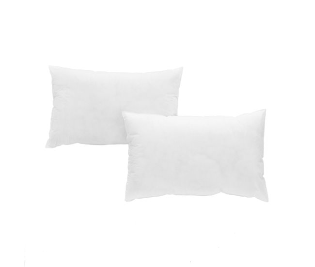 2 Rellenos de cojín de fibra hueca Blanco