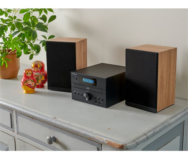 Microcadena Bluetooth Thomson Negro/ Madera
