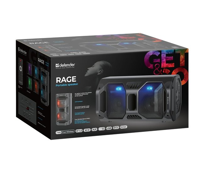 Altavoz Bluetooth Portátil 65109 Negro