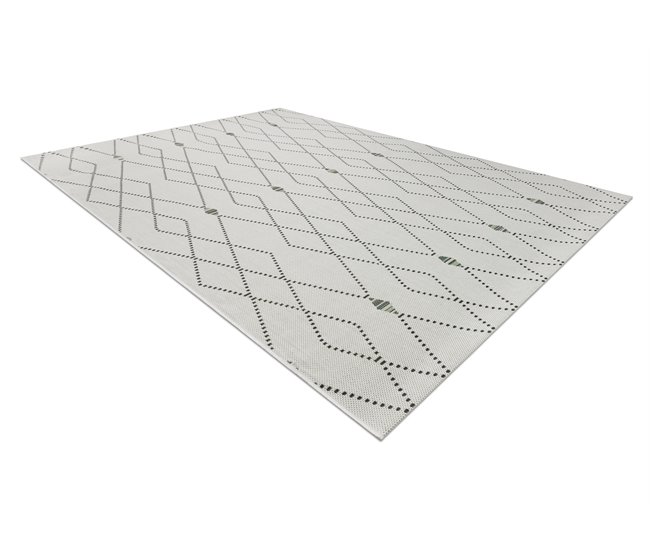 Alfombra de cuerda sisal COLOR Rombos 200x290 Gris