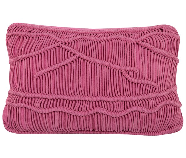 Beliani Cojín decorativo KIRIS Rosa