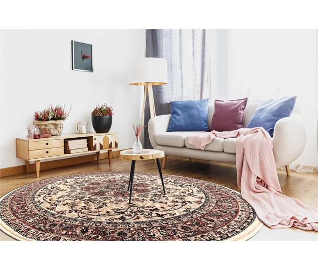 Alfombra de lana POLONIA circulo KORDOBA 200x200 Marron