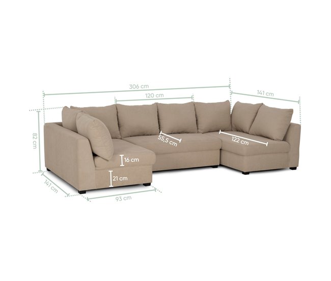 BUDWING Gael Sofá Modular Camel