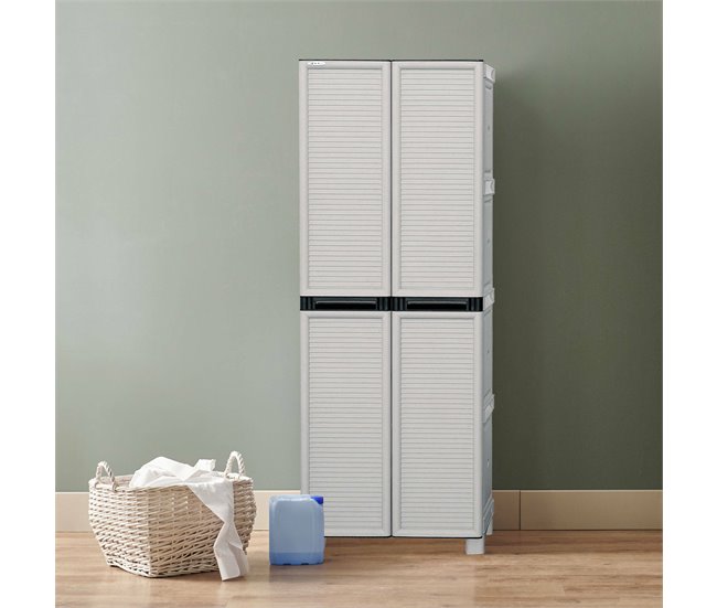 Armario exterior en PVC Gris