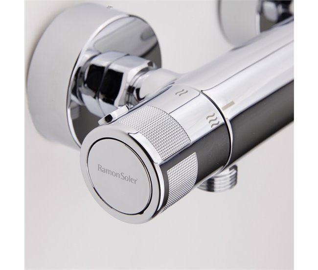 Grifo de Ducha Termostático con Sistema de Ahorro de Agua Cromo