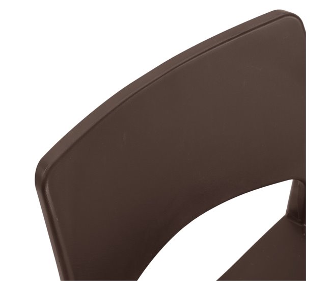 2 Sillas modernas de jardín de plástico Antracita