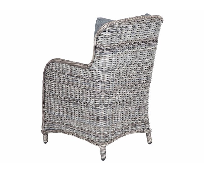 Beliani Silla de jardín CASCAIS Gris