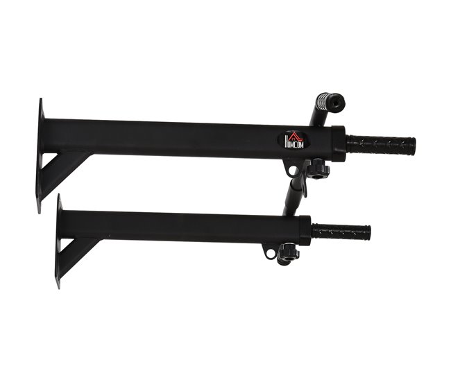 Barra de Dominadas de Pared Acero HOMCOM Negro