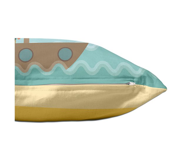 Funda de cojín World Map Multicolor