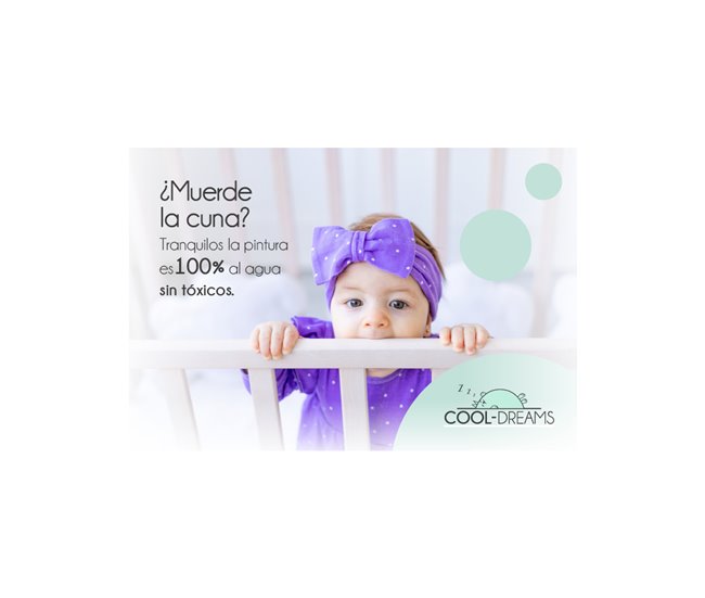 Cuna bebé Sakura convertible en cama y con colchón Morfeo Blanco