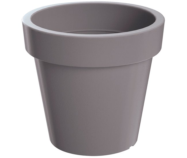 2x Maceta de plastico Lofly Gris