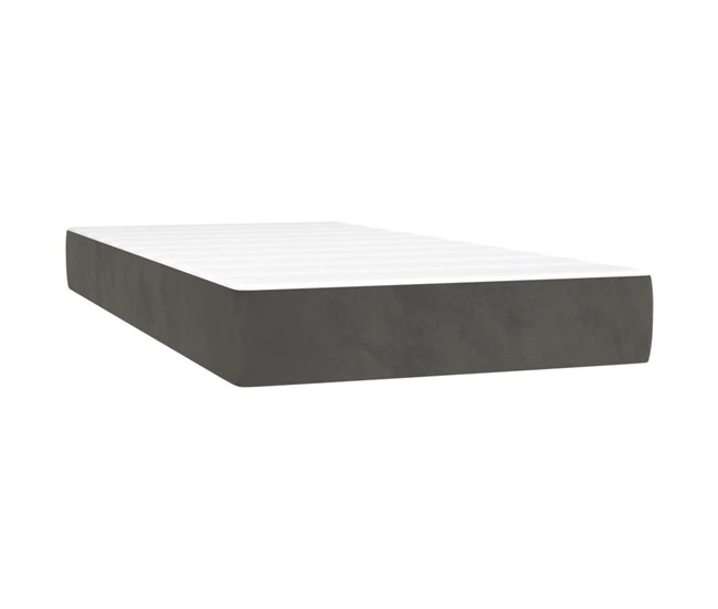 Cama box spring 100x200 Gris Oscuro
