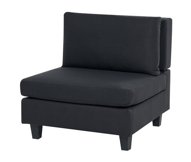 Beliani Sofá modular Poliéster UNSTAD Negro