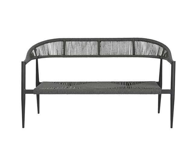 Sofá de Jardín Gris Oscuro