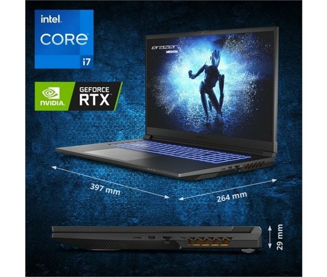 Notebook Erazer Defender P40 Negro