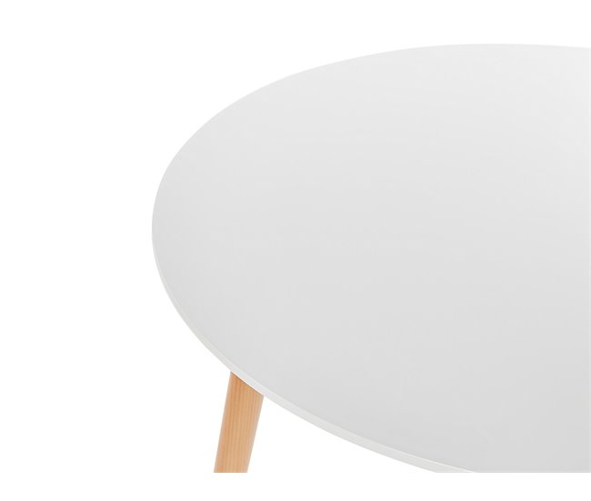 Beliani Mesa de comedor BOMA Blanco