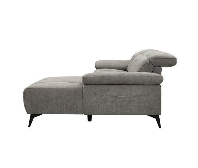 Chaise longue relax eléctrica ANDY Gris Claro