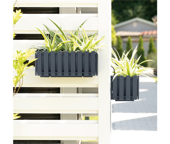 Jardinera para balcón BOARDEE FENCYCASE W Marron