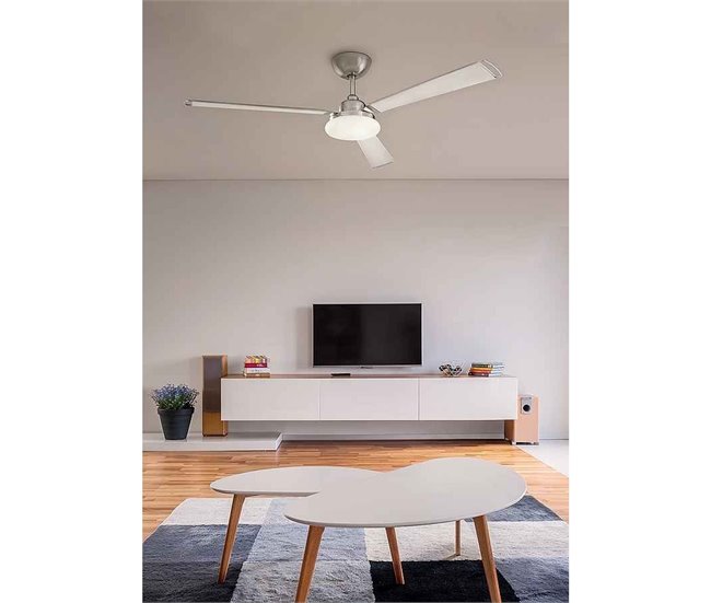 Ventilador De Techo Metal Serie Calima Niquel