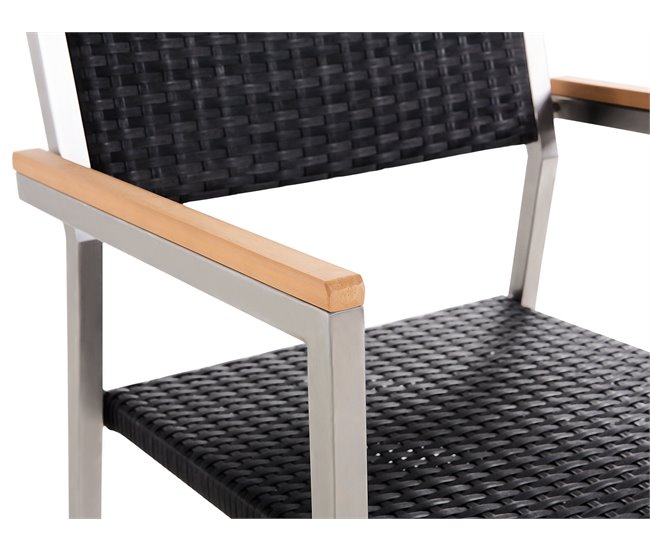 Beliani Silla de comedor GROSSETO Negro