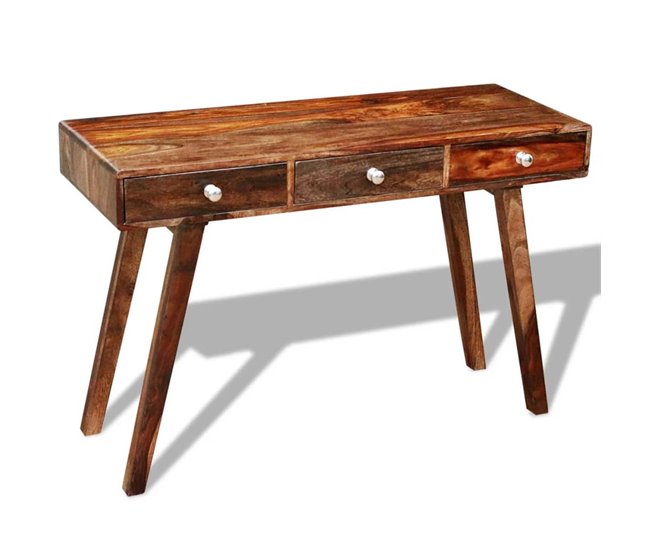 Consola recibidor Kalm  maciza de sheesham Natural