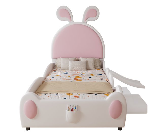 Cama infantil de pu Blanco