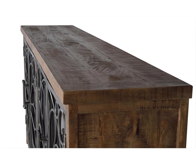 Aparador de madera de mango y toques en metal  .GINER Y COLOMER Marron