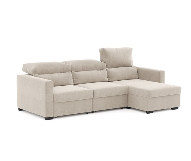 Chaise longue ARAM convertible en cama Beige