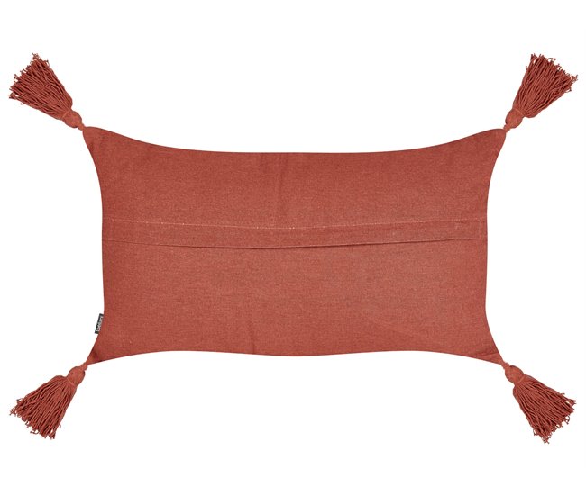 Beliani Cojín decorativo VALVARIA Rojo