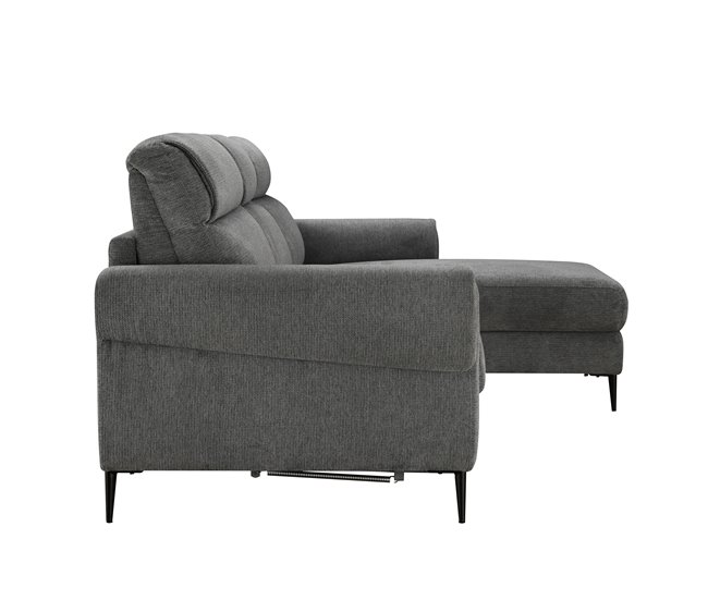 Chaise longue con cama ELIA Gris